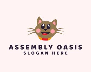 Pet Cat Veterinarian  logo design