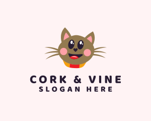 Pet Cat Veterinarian  logo design