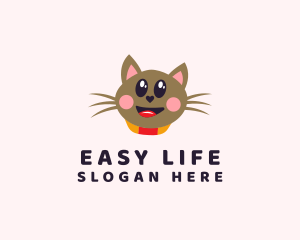 Pet Cat Veterinarian  logo design