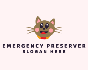 Pet Cat Veterinarian  logo design