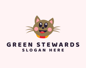 Pet Cat Veterinarian  logo design