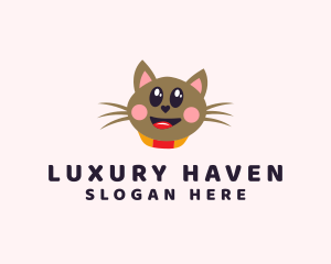 Pet Cat Veterinarian  logo design