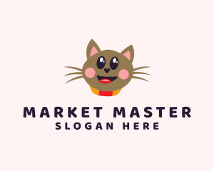 Pet Cat Veterinarian  logo design