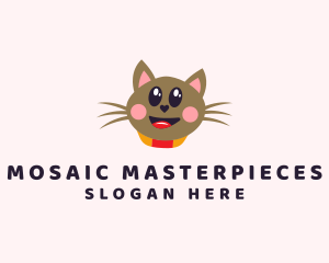 Pet Cat Veterinarian  logo design