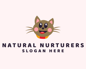 Pet Cat Veterinarian  logo design