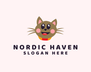 Pet Cat Veterinarian  logo design