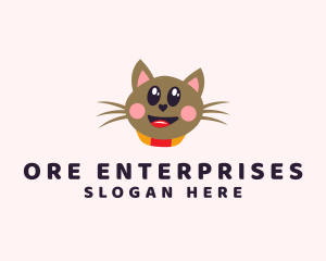 Pet Cat Veterinarian  logo design