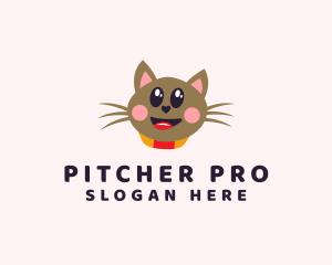 Pet Cat Veterinarian  logo design