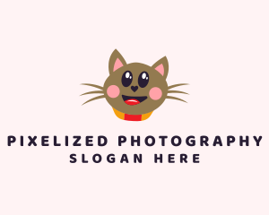 Pet Cat Veterinarian  logo design