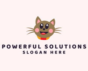 Pet Cat Veterinarian  logo design