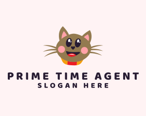 Pet Cat Veterinarian  logo design