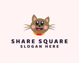 Pet Cat Veterinarian  logo design