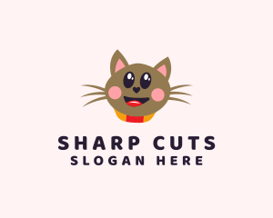 Pet Cat Veterinarian  logo design