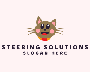 Pet Cat Veterinarian  logo design