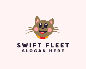 Pet Cat Veterinarian  logo design