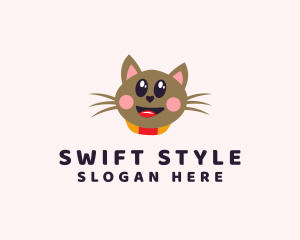 Pet Cat Veterinarian  logo design