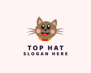 Pet Cat Veterinarian  logo design