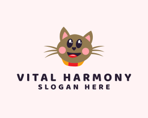 Pet Cat Veterinarian  logo design