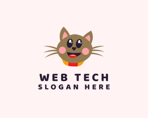 Pet Cat Veterinarian  logo design