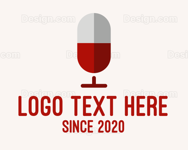 Red Wine Microphone Podcast Logo