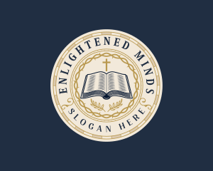 Bible Cross Religion logo