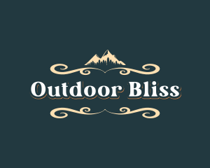 Outdoor Mountain Forest logo design