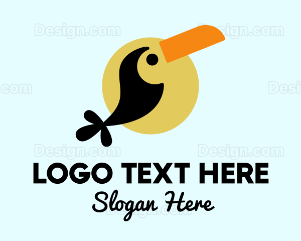 Tropical Toucan Bird Logo