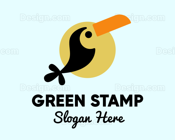 Tropical Toucan Bird Logo