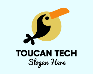 Tropical Toucan Bird logo design