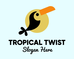 Tropical Toucan Bird logo design