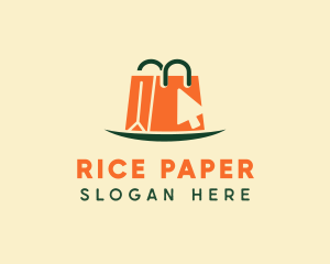 Paper Shopping Bag logo design