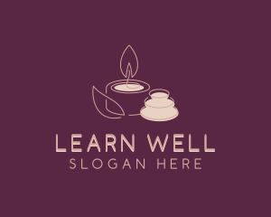 Candle Wellness Spa logo design