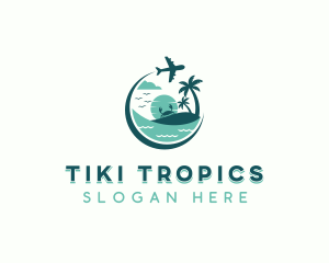 Tropical Island Travel logo design