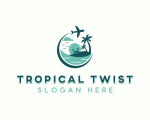 Tropical Island Travel logo design