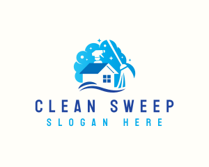 Home Sanitation Cleaning logo design