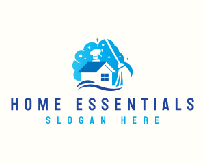 Home Sanitation Cleaning logo design