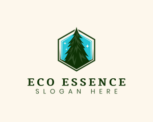 Eco Pine Tree logo design