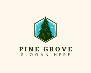 Eco Pine Tree logo design