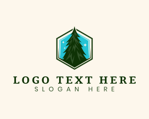 Tree - Eco Pine Tree logo design