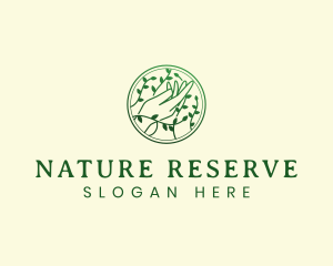 Natural Hand Vine logo design