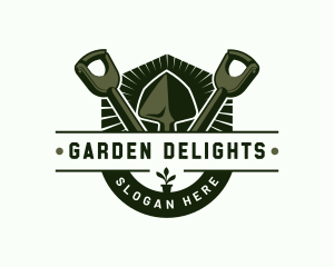 Shovel Gardening Tool logo design