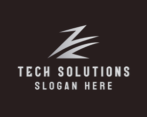 Swoosh Tech Letter Z logo