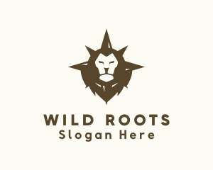 Wild Lion Compass logo design