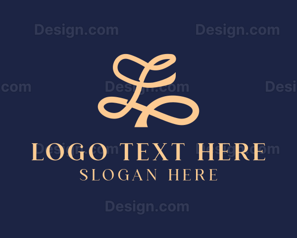 Elegant Cursive Letter L Logo