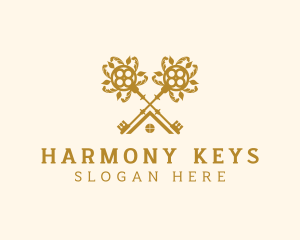 Floral Keys Property logo design