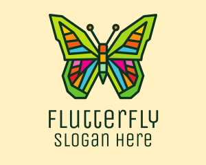 Colorful Butterfly Garden logo design