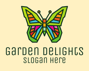 Colorful Butterfly Garden logo design