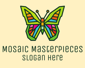 Colorful Butterfly Garden logo design