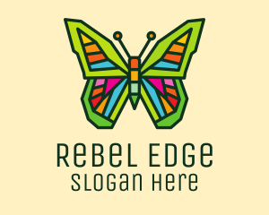 Colorful Butterfly Garden logo design