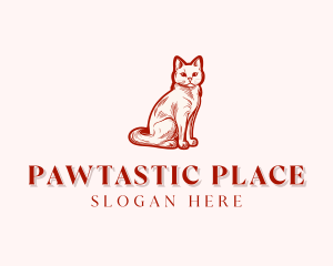 Pet Cat Feline logo